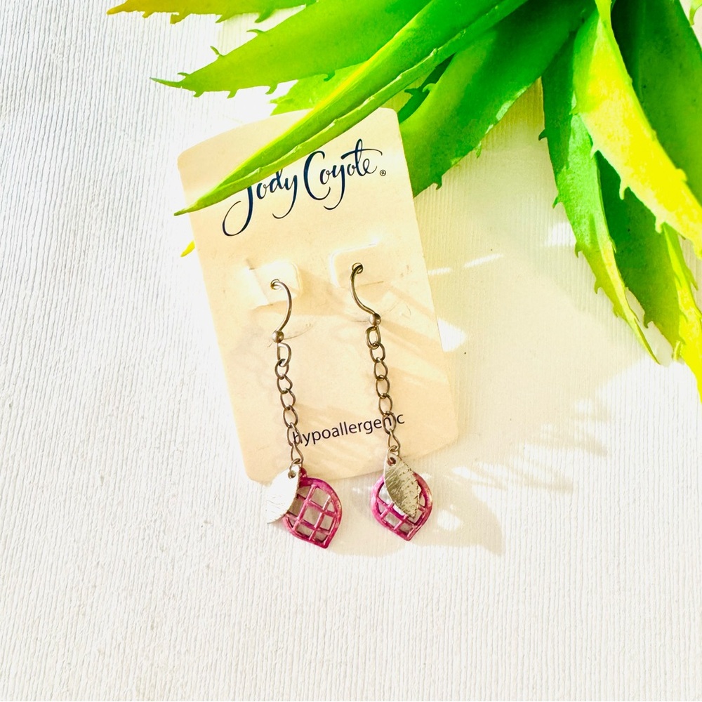Jody Coyote Pink Dangle Earrings